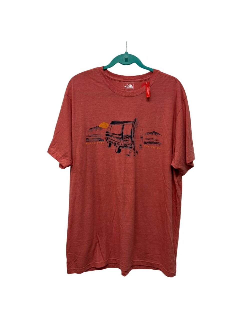 The North Face Triblend Clutch Tee Men's Size XXL Slim Fit NWT New Surf Board